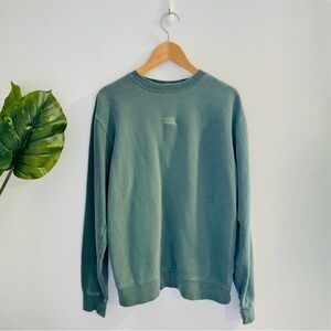 WLKN | Green Crewneck Sweatshirt Relaxed Fit Unisex Size Small